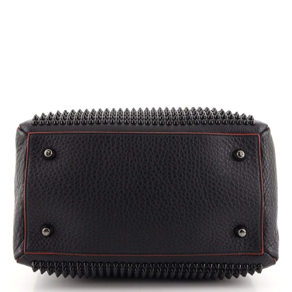 Christian Louboutin Panettone Convertible Satchel Spiked Leather Small Black - Picture 5 of 8